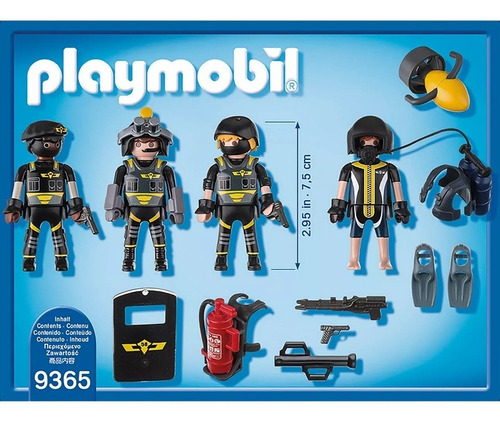 Todobloques Playmobil 9365 Police Equipo Fuerzas Especiales