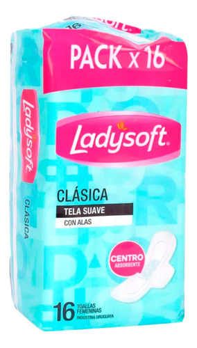 Toalla Femenina Ladysoft Clasicas X64 Unidades