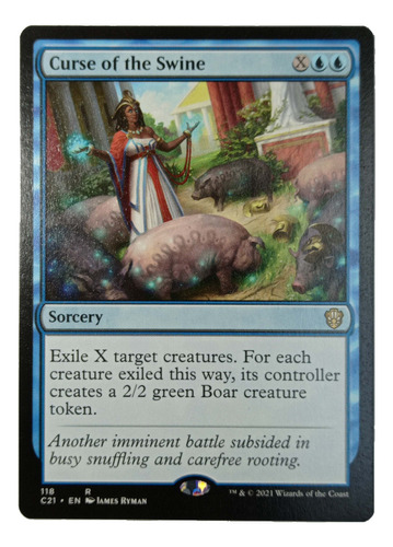 Carta Magic Curse Of The Swine [c21] Mtg Sorcery