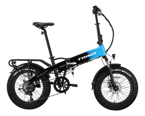 Bicicleta Trinx E-fat Spear Electrica 7 Velocidades Rod 20 Color Negro
