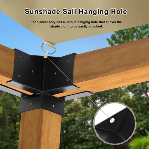 Mastercanopy Kit De Pergola, Soporte De Esquina De Angulo Re