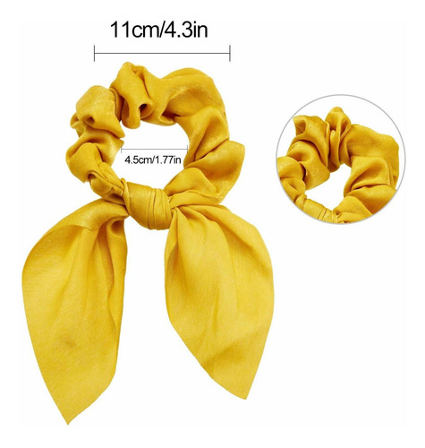 12 Piezas Scrunchies Pelo De Conejo Del Oído Del Conejito De