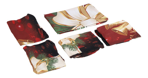 Conjunto De Capas De Cadeira De Mesa De Natal Para Cozinha D