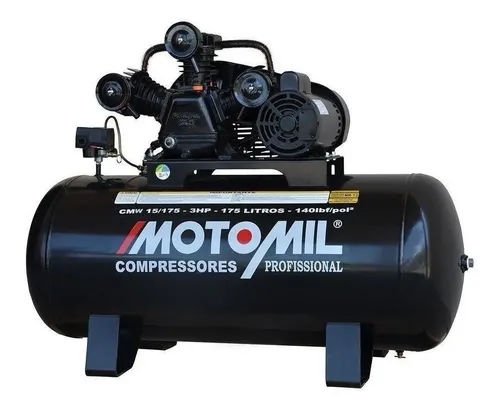 Compressor Ar Motomil CMW-15/175 175L 3HP Bivolt Profissional