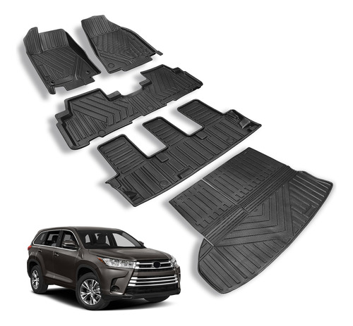 Shvgen Alfombrillas De Auto Para Toyota Highlander 2014-2019