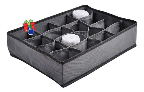 Imagen 3 de 7 de Set X 6 Organizador Ropa Interior 20 Espacios Cajón 36x28x10