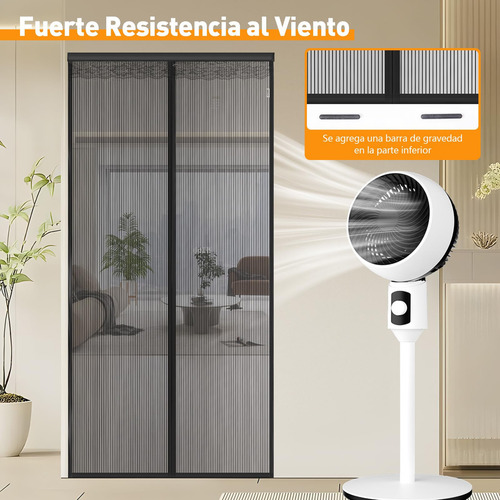 Cortina De Puerta Anti-mosquitos 100x210 Cm, Mosquitera