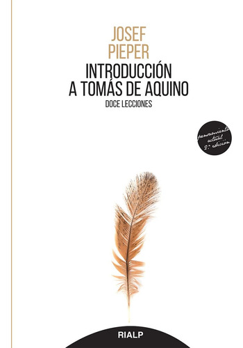 Introducción A Tomás De Aquino: Doce Lecciones (pensamiento 