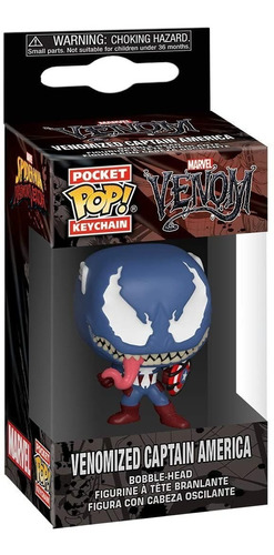 Funko Pop! Marvel Venomizados - Capitán America Llavero