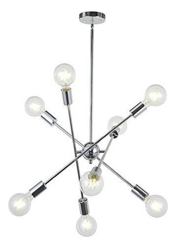 Techo Bonlicht 8-luz De La Lámpara Sputnik Chrome Vintage M