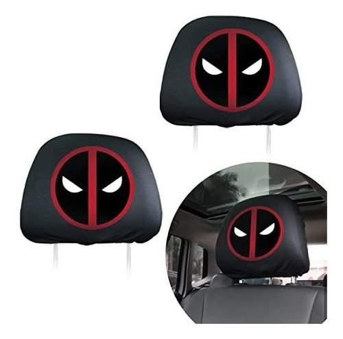 Avcity For Deadpool Car Headrest Covers 2pcs For G38bp