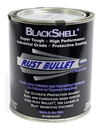 Rust Bala Blackshell - Negro Óxido Pintura Antioxidante Trat