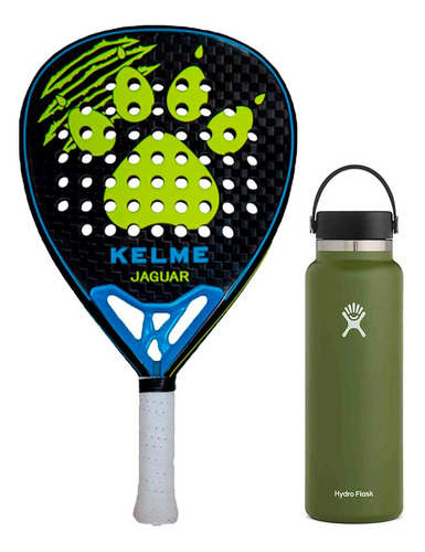 Combo Paleta Padel Kelme Jaguar + Botella Térmica 1,2l - Rex