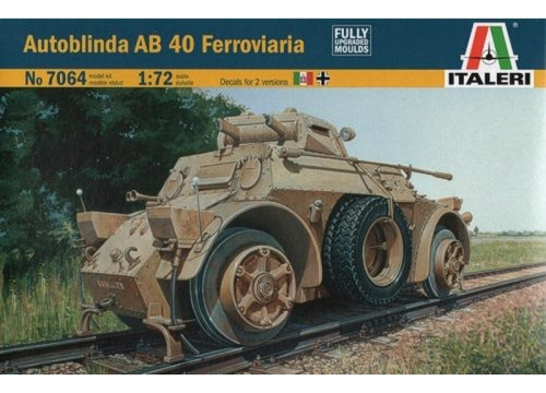 Italeri 7064 Autblinda Ab 40 Ferroviaria 1:72