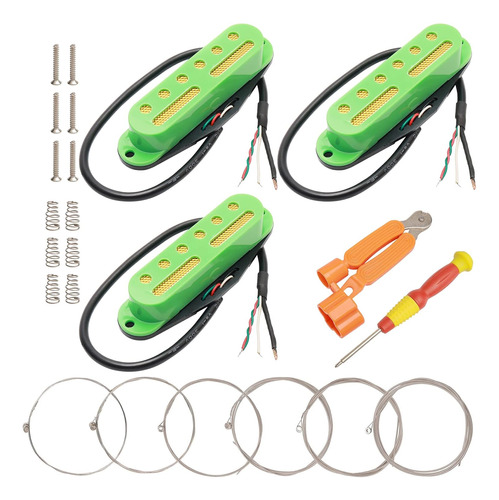 Juego De 3 Pastillas De Bobina Simple Guitarra De 48/50...