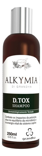 Shampoo Desintoxicante Alkymia Di Grandha  Dtox 250 Ml 