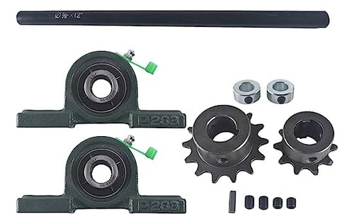 Kit Completo De Eje De Transmisión Go Kart Minibike De 5/8