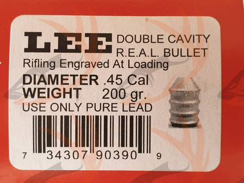 Molde Lee Avancarga Real Bullet 200gn Calibre 45 90390