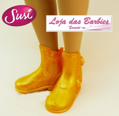 Botas P/ Boneca Susi Antiga Anos 50 60 70 Sapatinho Sapato 