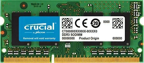Memoria RAM Memory for Mac 4GB 1 Crucial CT4G3S186DJM