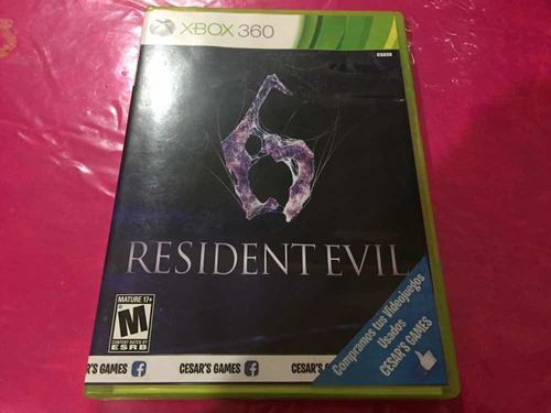 Resident Evil 6 Xbox 360 (left 4 Dead,rising,halo,gears)