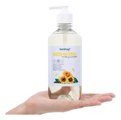 Jabón Hidratante Antibacterial Vitamina E Cuerpo/manos 500ml