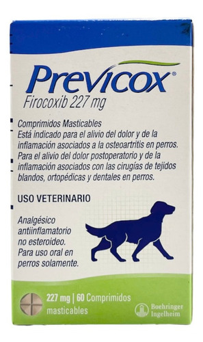 Previcox 227 Mg 60 Tabs Firocoxib Raza Grande