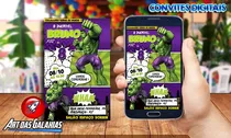 Comprar Convite Digital Hulk Mod01