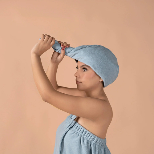 Toalla Para La Cabeza Tulum Azul Vianney