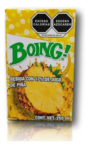 Bebida Boing De Pulpa De Piña Fortificado 250 Ml