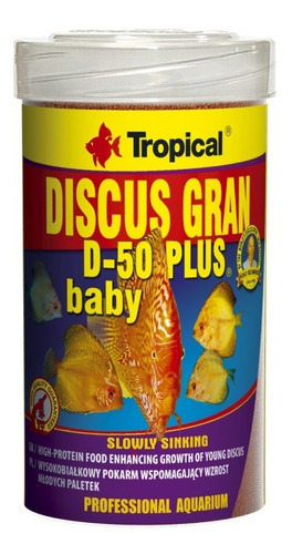 Alimento Para Peces Disco Discus Gran D-50 Plus Baby 130 Gr