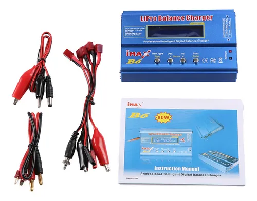 Para Cargador De Batería Lipo Imax B6 De 80 W+conector T Lip