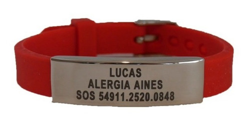 Pulsera Alerta Medica Identificación Diabetes Autismo