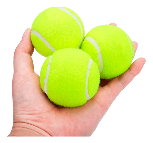 Pelota Tenis Element Resources Para Perro Paquete 3 Piezas Resistentes Color Amarillo