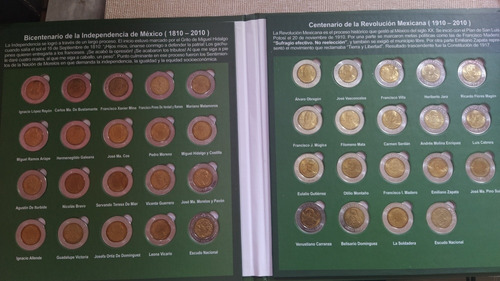 Colección Completa Monedas 5 Pesos Revolución Y Bicentenario