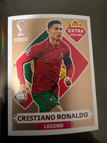 Lámina Extra Sticker Bronce Cristiano Ronaldo