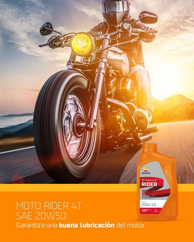 Aceite Motor Repsol Moto Town Plus 4t 20w-50 Api Sl Jaso Ma2