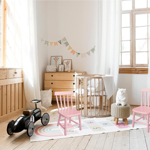 Kit Com 2 Cadeiras Dalas Infantil Rosa