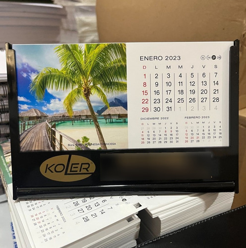 50 X Calendarios Almanaques 2024 Monza Escritorio C/ Logo