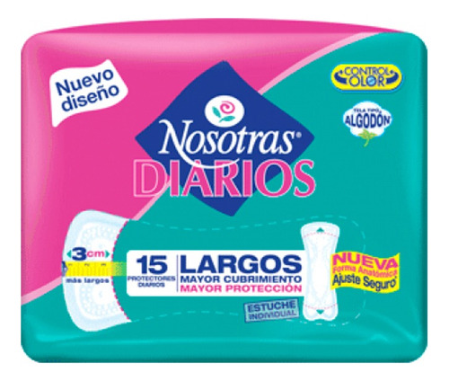 Protectores Diarios Largos X 15