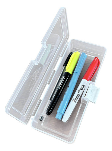 Kit Com 5 Estojos Multiuso Pp Transparente Inject