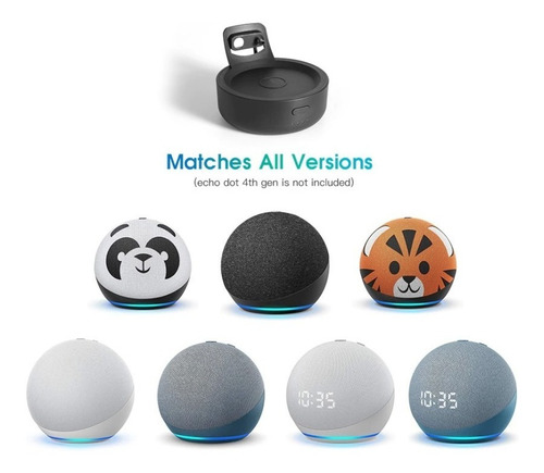 Base Inalámbrica Recargable Compatible Con Echo Dot 4ta. G.