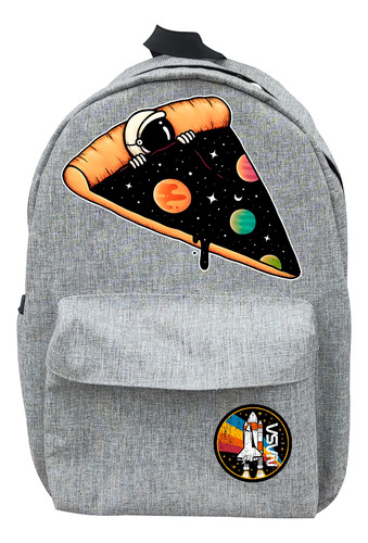 Bolsa/mochila Astronautas Espacio Estudiantil Rebanada Pizza