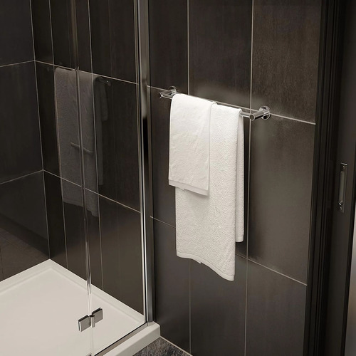 Suporte Para Toalha De Rosto E Mão De Aço Inox Cromado Brilhante Polido 28cm Barra Pequena Parede Banheiro Lavabo Porta Toalha De Rosto Toalheiro Pequeno