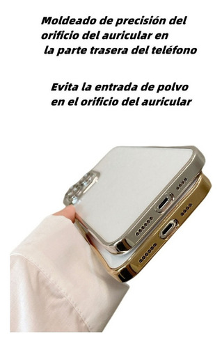 Funda Transparente De Pc Con Película De Lente For iPhone