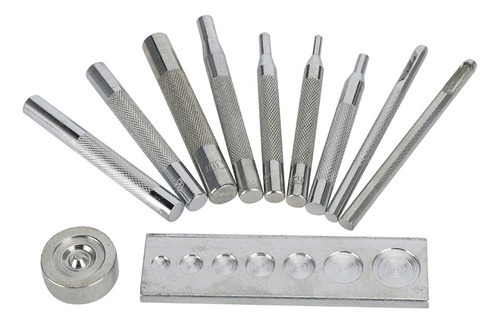 Xiaery Kit Punch Snap, Broche A Presión, Remache De Cuero,
