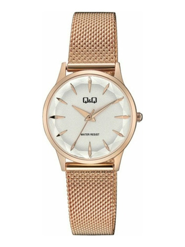 Reloj Q&q By Citizen Q08a-003py Dorado Rose Mujer Liniers