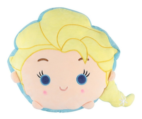 Almofada Elsa Frozen Tsum Tsum Disney Antialérgico Coleção Cor Azul