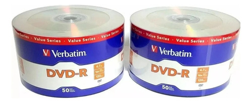 Disco virgen DVD+R Verbatim de 16x por 50 unidades