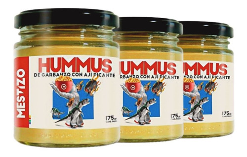 Hummus De Aji Picante Sin Tacc Mestizo Dips Untable 170gr X3